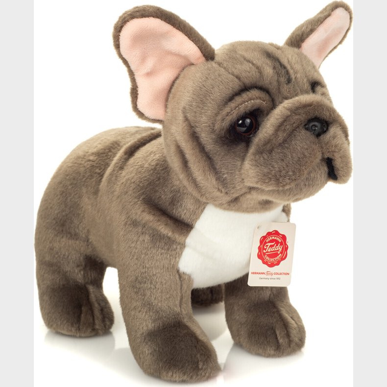 Teddy Hermann - Fransk Bulldog Gr� - St�ende - 30 Cm - Bamse