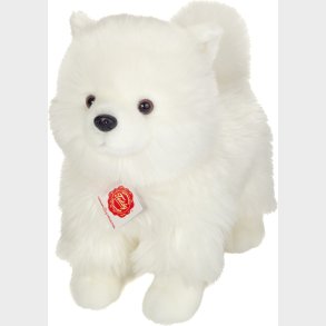 Teddy Hermann - Stende Pomeranian Hvid 35 Cm