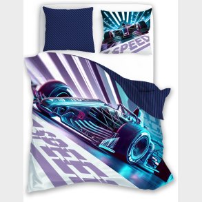 Teenager Speed Sengetj 140x200 cm - 100 procent bomuld