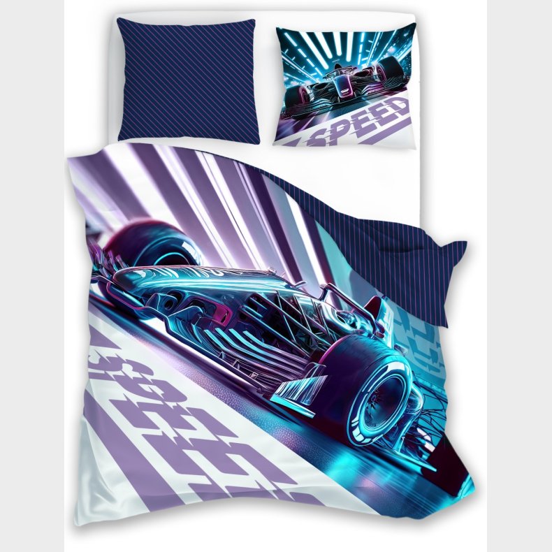 Teenager Speed Sengetj 140x200 cm - 100 procent bomuld