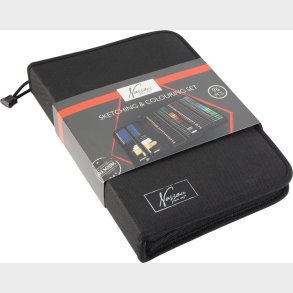 Tegne- Og Malest I Stofetui - 96 Dele - Nassau