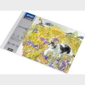 Tegneblok - B4 - 350x250 Mm - 10 Ark - 350 G - Spree