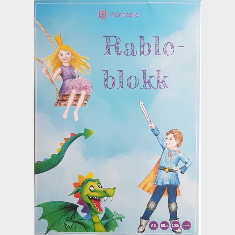 Tegneblok Fantasia A5 50 Ark