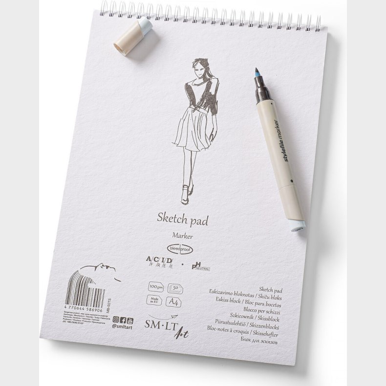 Tegneblok Marker Papir A4 100 G