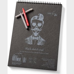 Tegneblok Med Sort Papir A4 165 G