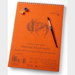 Tegneblok Mixed Media Papir A3 200 G