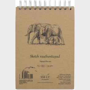 Tegneblok Skitse Natur Brown A5 135 G
