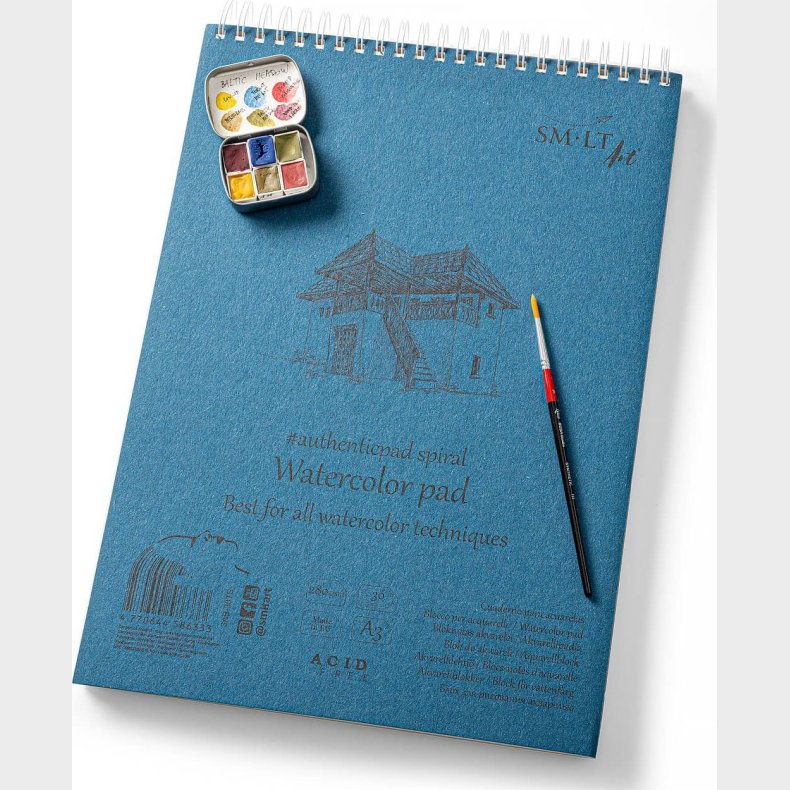 Tegneblok Watercolor Papir A3 280 G