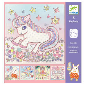 Djeco | Tegneskabeloner - Kawaland, 5 stk