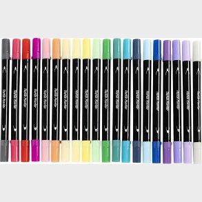 Tekstiltusch - Tykkelse 2,3+3,6 Mm - Suppleringsfarver - 20 Stk.