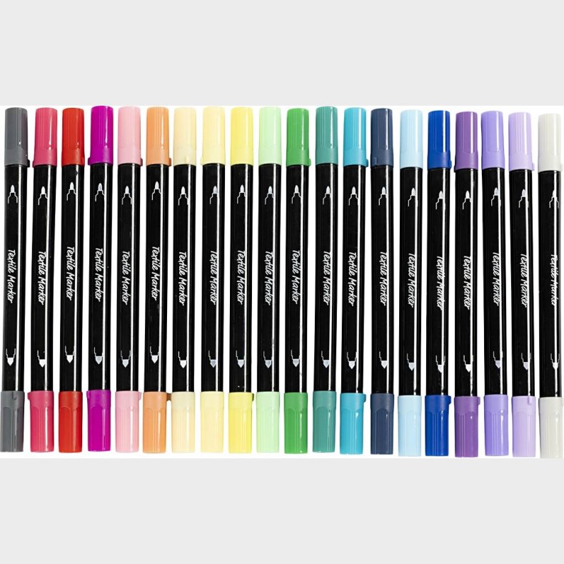 Tekstiltusch - Tykkelse 2,3+3,6 Mm - Suppleringsfarver - 20 Stk.