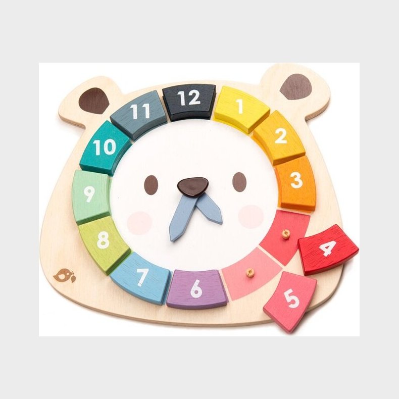 Tender Leaf - Lr Klokken Ur Til Brn - Tal Og Farver