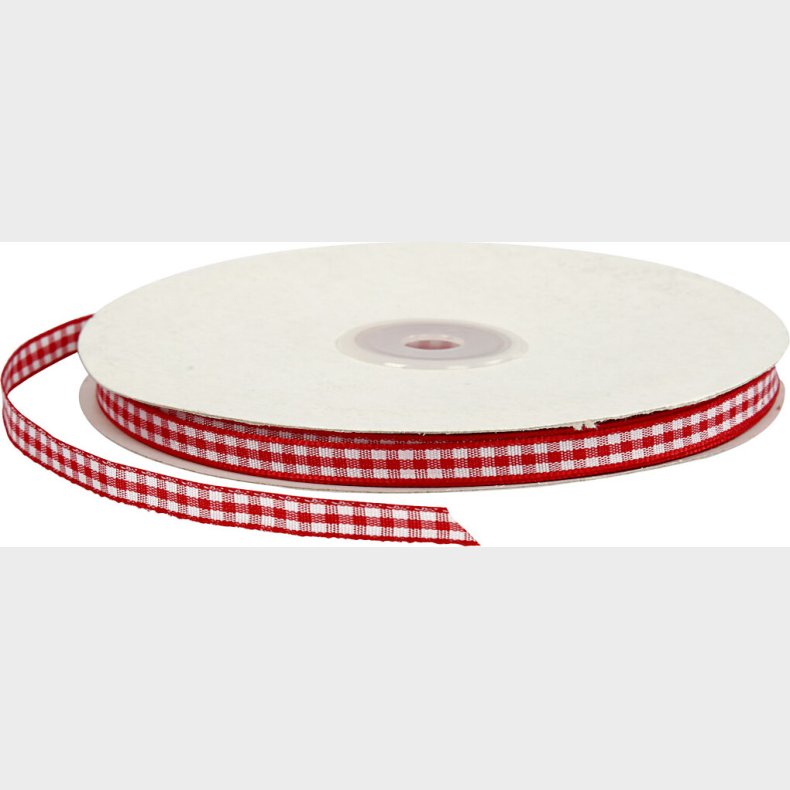 Ternet Bnd - B 6 Mm - Rd/hvid - 50 M