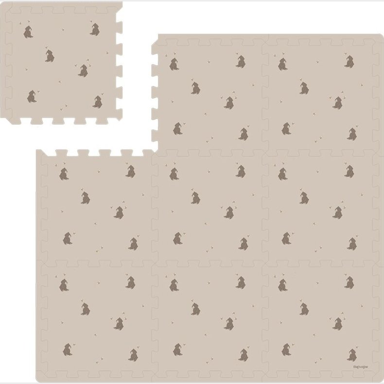 That's Mine - Skumgulv - Alva - Bees And Bears - 100x100 Cm