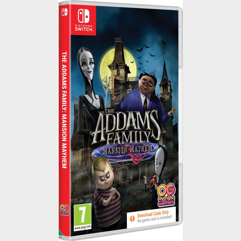 The Addamss Family: Mansion Mayhem - Kode I Boks - Nintendo Switch