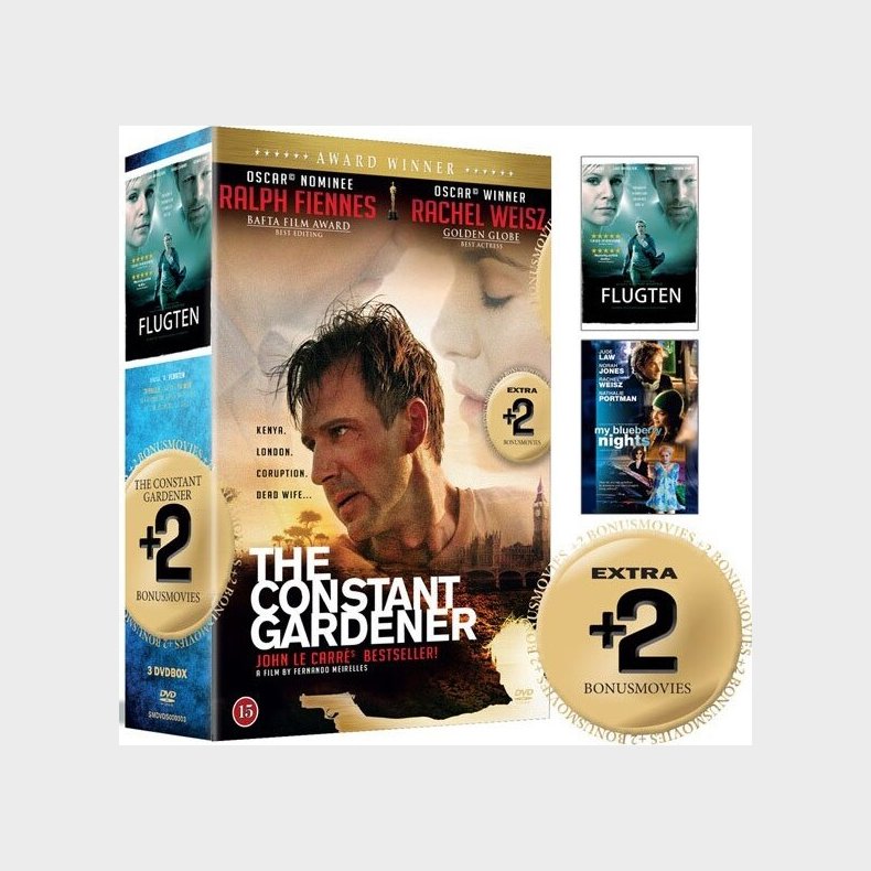 The Constant Gardener // Flugten // My Blueberry Nights - DVD - Film