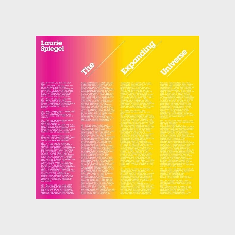 Laurie Spiegel - The Expanding Universe - Vinyl Lp