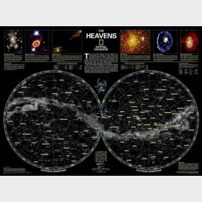 The Heavens: Star Map Of Northern And Southern Hemispheres