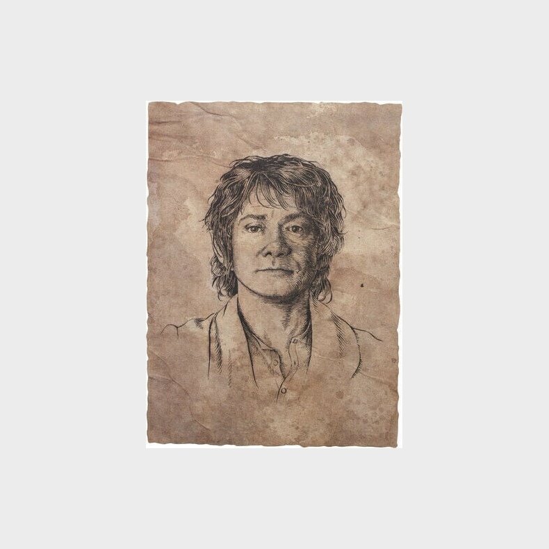 Hobbitten / The Hobbit Plakat - Bilbo Baggins Portrt - 20 X 28 Cm