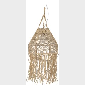 Creative Collection - Thora Pendel Flet Lampe - Natur - Raffia