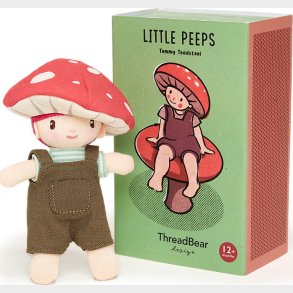 Threadbear Design - Dukke - Little Peeps - Tommy Toadstool 13,5 Cm