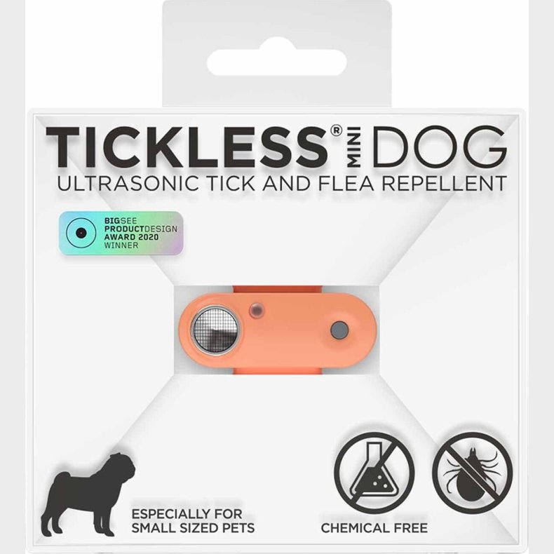 Tickless - Pet Mini Orange Opladelig