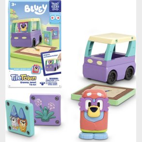 Tile Town - Bluey Magnetiske Mini Legest - Granny Janet  Tile Set