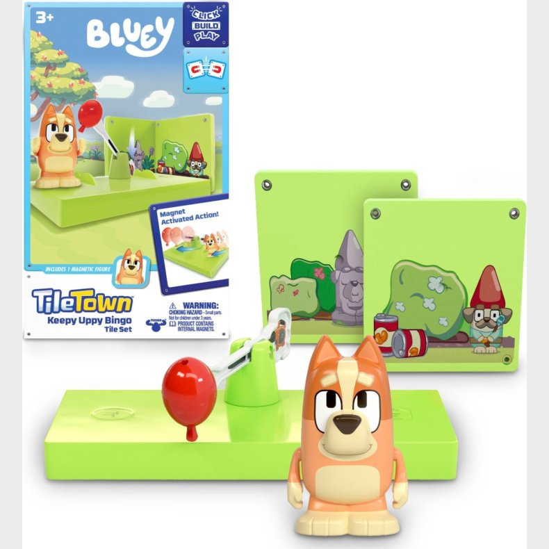 Tile Town -bluey Magnetiske Mini Leges�t - Keepy Uppy Bingo Tile Set
