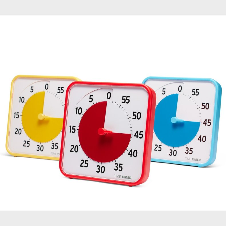 Time Timer | Time Timer - Klassest m. 3 stk Primrfarver