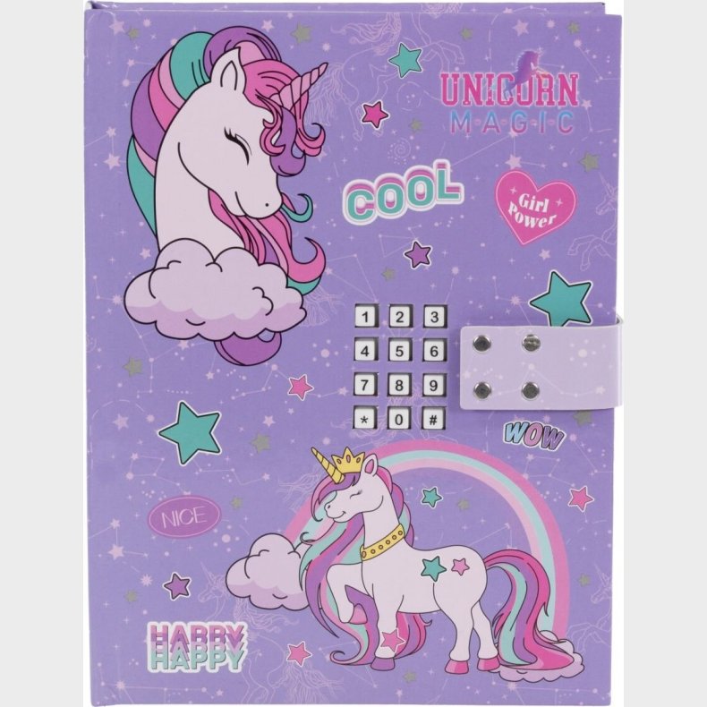 Dagbog Med Kode - Enhj�rning - Tinka - Bog