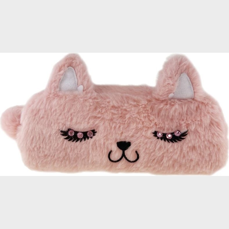 Tinka - Penalhus Til Brn - Fluffy Kat - Pink