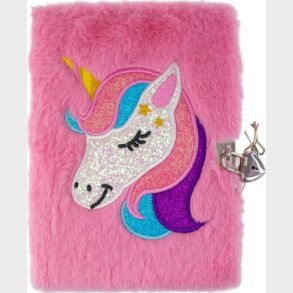 Dagbog Med L�s Til B�rn - Bl�d Enhj�rning - Tinka - Bog