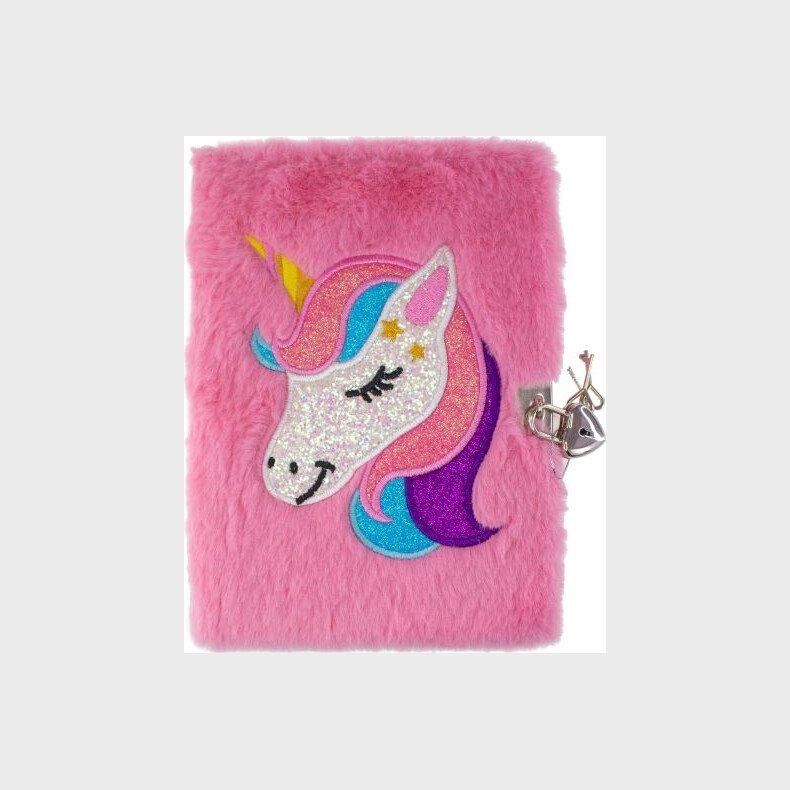 Dagbog Med L�s Til B�rn - Bl�d Enhj�rning - Tinka - Bog