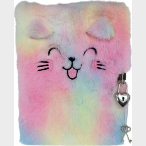 Dagbog Med L�s Til B�rn - Kat - Multifarvet - Bog