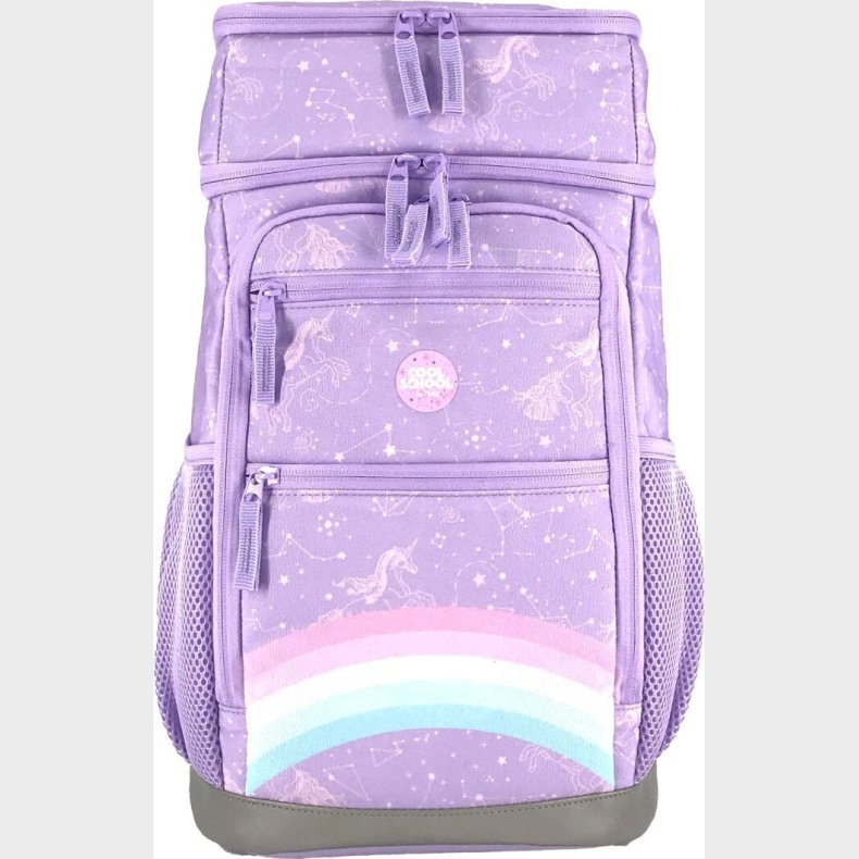 Tinka - Skoletaske - 22 L - Regnbue - Pink