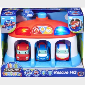 Tiny Teamsterz Tumblers Rescue Hq With 3 Cars