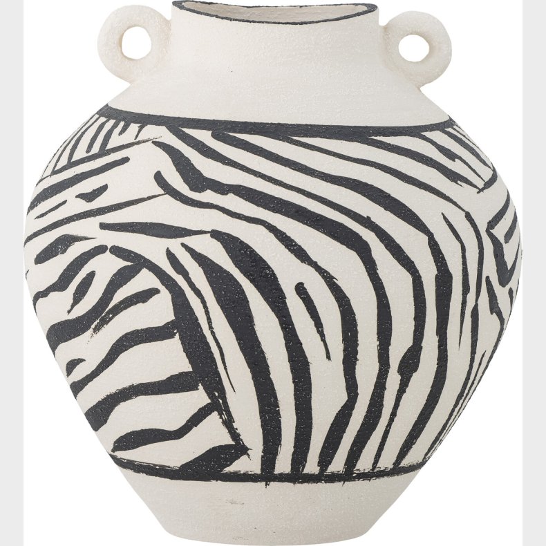 Bloomingville - Togo Vase - Sort - Stentj - H 26 Cm