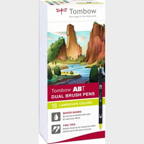 Tombow - Marker Abt Dual Brush 18p-6 Landscape Carton