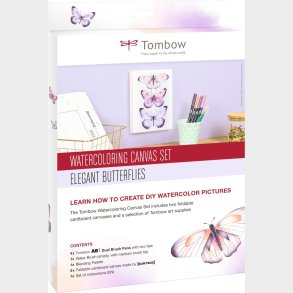 Tombow - Watercoloring Canvas Set Butterflies