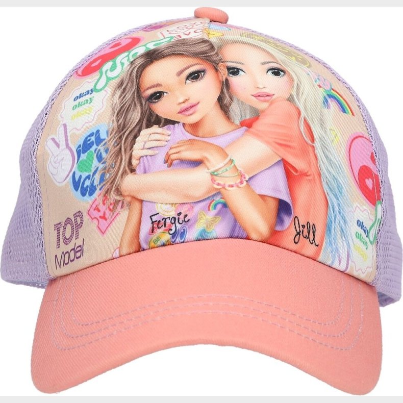 Top Model - Kasket Til B�rn - Girl Power - Koral