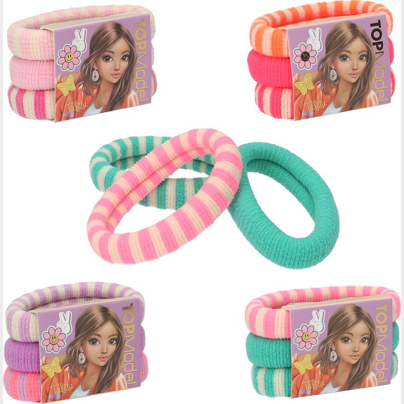 Top Model - Hrelastikker St Til Brn - 3 Stk. - Overraskelse