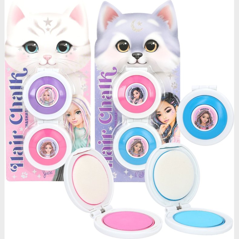 Top Model - H�rkridt S�t Til B�rn - Lilla Og Pink Eller Pink Og Bl�