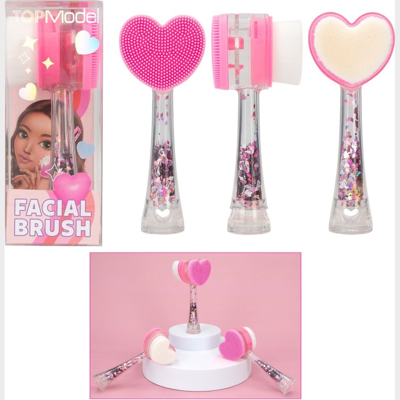 Top Model - Ansigtsb�rste - Hjerte - Beauty And Me
