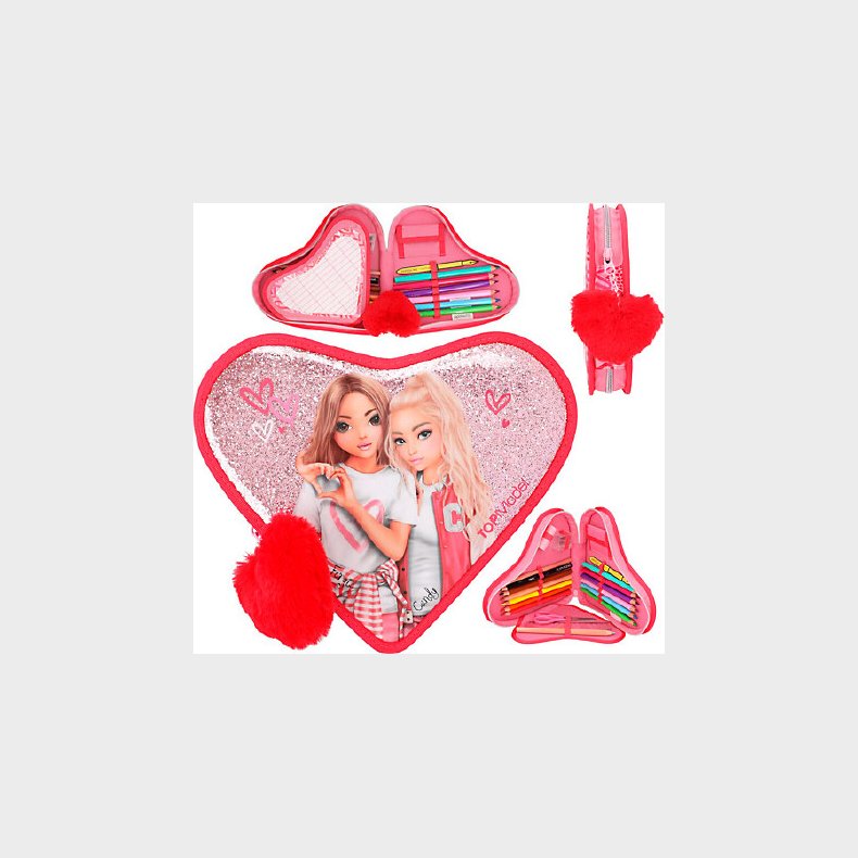 Top Model - Penalhus Med Indhold - Hjerte - One Love - Pink