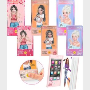 Top Model - Malebog - Mini Mobil Med Lyd - Assorteret - Topmodel - Bog