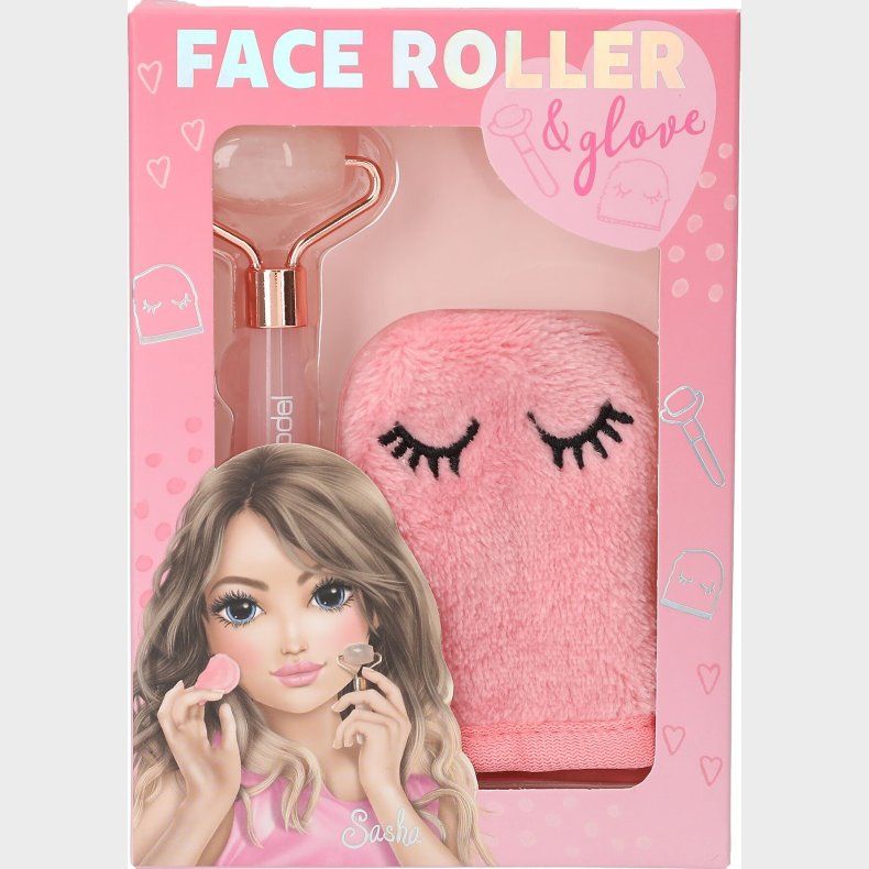 Top Model - Face Roller S�t Til B�rn - Rose Quartz  - Pink