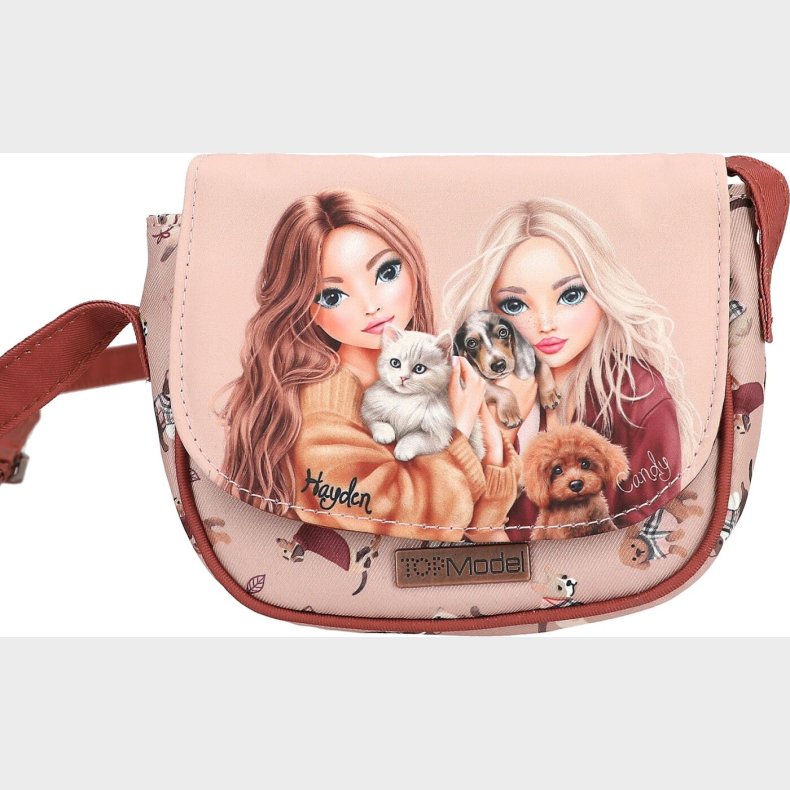Topmodel - Skuldertaske Fur Ever Friends - Powdery Pink And Copper - Lille