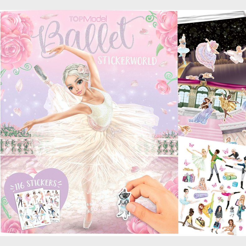 Top Model - Klisterm�rkebog - Stickerworld - Ballet