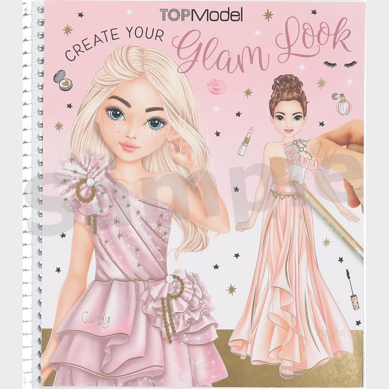 Top Model - Dress Me Up Stickers Malebog - Glam Look - Bog