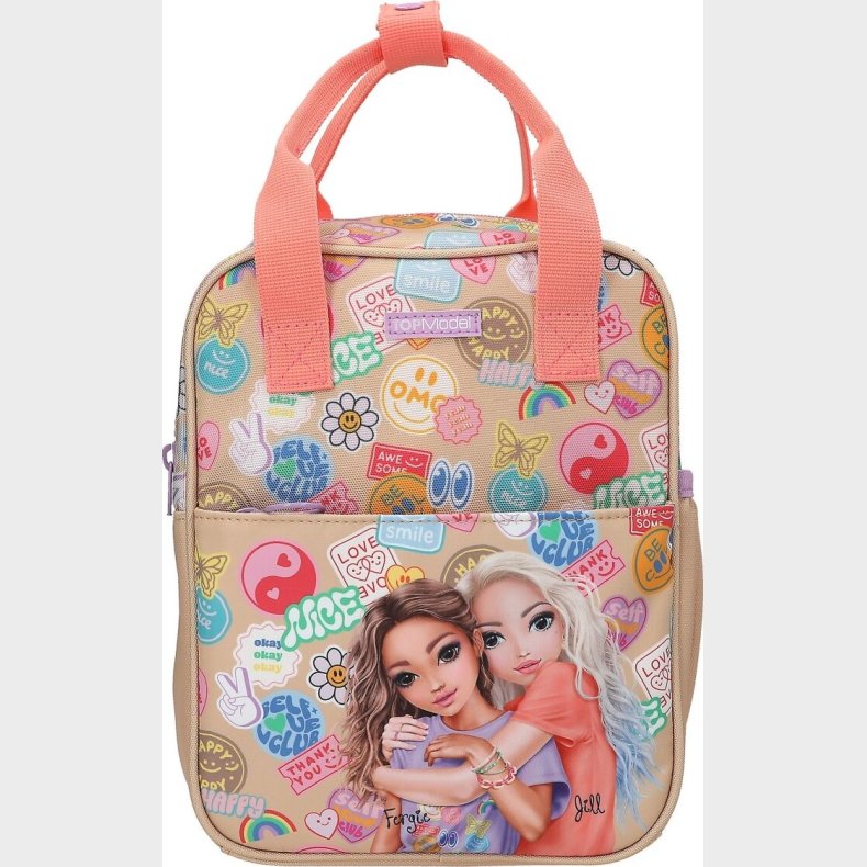 Topmodel - Topmodel Rygsk Girl Power - Beige And Coral - Small